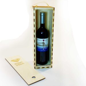 Kutija za vino sa kliznom stranicom